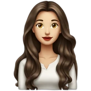 Brunette-girl-long-hair-old-money-fashion-style-red sticker