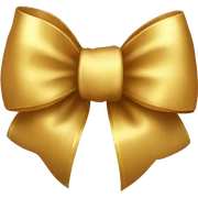 gold bow sticker