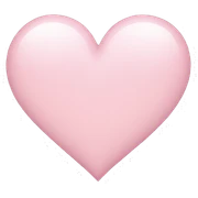 Light pink heart  sticker