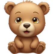 Cute baby bear  sticker
