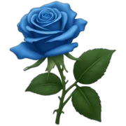 Blue rose sticker