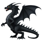 black dragon sticker