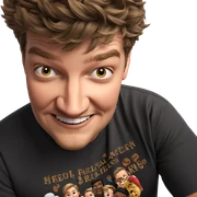 smiling boy with facial hair sticker