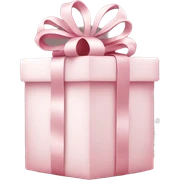 Light pink Christmas gifts under a white Christmas tree  sticker