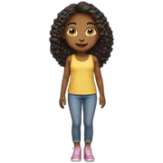 young girl full body sticker