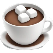 Hot chocolate with marshmallows  sticker