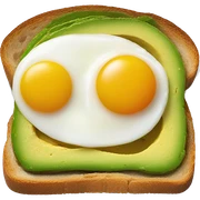 Avocado toast and egg sticker