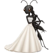 Ant, married sticker
