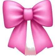Pink bow sticker