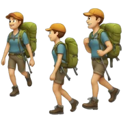Hiking sticker