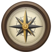 Compass sticker