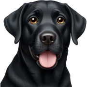 Black Labrador  sticker