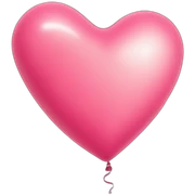 heart shaped balloon sticker