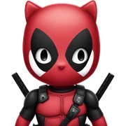 hello kitty as deadpool sticker