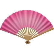 Pink venus hand fan sticker