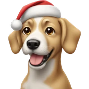 Christmas dog sticker