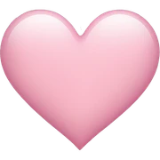 light pink heart sticker