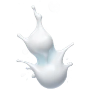 White drops splashing to the right sticker