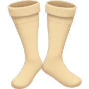 Beige socks sticker