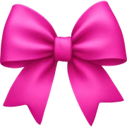 Hot pink bow sticker
