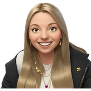 smiling girl with jewelry indoors sticker