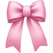 Light pink bow sticker