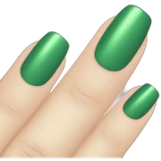 Nails green sticker
