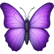 purple butterfly  sticker