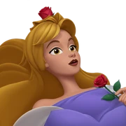 princess holding a rose sticker
