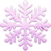 pastel pink snowflake  sticker