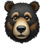 Sitzender bär sticker