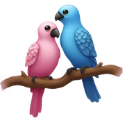 love birds sticker