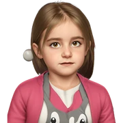 realistic portrait of girl sticker