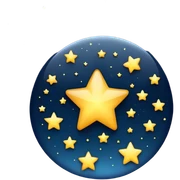 Night stars sticker