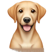 ginger Labrador ￼ sticker
