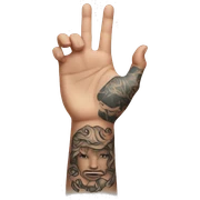 Tattooed arm  sticker
