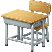 Una mesa escolar sticker