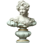 vintage highly detailed rococo statue sticker