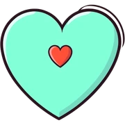cute heart sticker