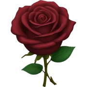 Dark red rose sticker