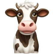 Cute cow sticker
