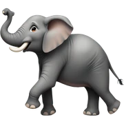 Dancing elephant sticker