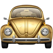 1972  C-3PO style Volkswagen bug tarnished from space sticker