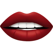 Red lipstick sticker