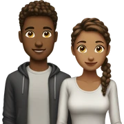 Teen couple  sticker