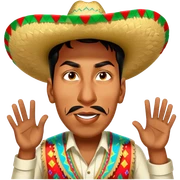 Fiestero with Sombrero sticker