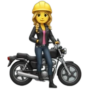 girl architect biker sticker