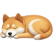 Shiba sleeping sticker