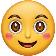 simple smile face with one eye twitching simple super simple just like the regular emojis sticker