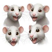 4 rats sticker
